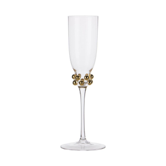 Champagneglas Gouden kralen